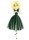 V1172 Damen Gürtel Kleid, Vogue