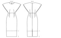 V9021 Damen Kleid, Schnittmuster von Vogue