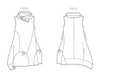 V9112 Damen Kleid, Schnittmuster von Vogue