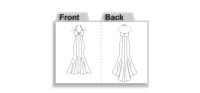 V2931 Damen Schleppe Kleid, Vogue