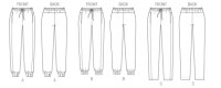 V8909 Damen Hose, Schnittmuster von Vogue