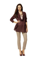 Schnittmuster Kleid - Tunika - tiefer Kragen,  Burda 7449...