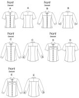 V8689 Damen Shirts, Schnittmuster von Vogue
