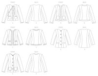 V7975 Damen Jackett, Schnittmuster von Vogue