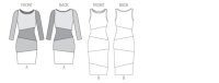 V8904 Damen Kleid, Schnittmuster von Vogue