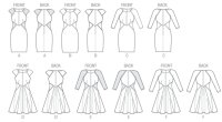 V8902 Damen Kleid, Schnittmuster von Vogue
