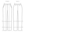 V9131 Damen Hose, Schnittmuster von Vogue