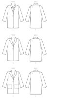 V9133 Jackett Damen, Schnittmuster von Vogue