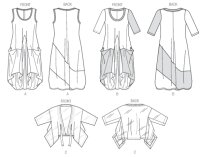 V8975 Damen Kleid Jackett, Vogue