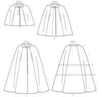 V8959 Damen Cape Kragen, Vogue