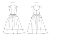 V9100 Damen Kleid, Schnittmuster von Vogue