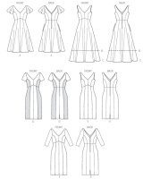 V8997 Damen Kleid Prinzessin, Vogue