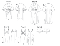 Vogue V8888 Damen Robe, Slip, Damen-Dessous und Höschen