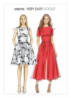 V9075 Damen Overall Kleid, Vogue