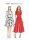 V9075 Damen Overall Kleid, Vogue