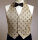 Vogue V9073 Herren Weste, Leibbinde, Pocket Square und Krawattes
