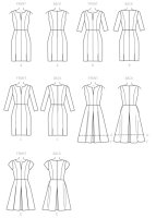 V9167 Damen Kleid, Schnittmuster von Vogue