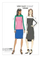 V9166 Damen Shirt Tunika Kleid, Vogue