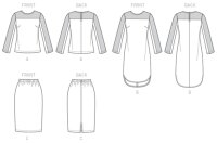 V9166 Damen Shirt Tunika Kleid, Vogue