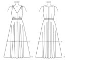 V9053 Damen Kleid, Schnittmuster von Vogue
