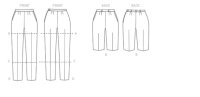 V9189 Damen Hose Shorts, Vogue