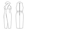 V1498 Damen Kleid, Schnittmuster von Vogue