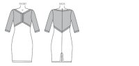 V1431 Damen Kleid, Schnittmuster von Vogue