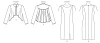 V1435 Damen Kleid Jackett, Vogue