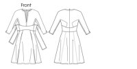 V1317 Damen Kleid, Schnittmuster von Vogue