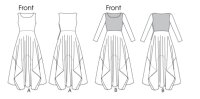 V1312 Damen Kleid, Schnittmuster von Vogue