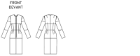 Vogue V1004 Damen eng anliegender Mantel