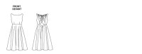 V1102 Damen Kleid, Schnittmuster von Vogue