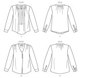 V1412 Damen Top, Schnittmuster von Vogue