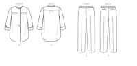 V1509 Damen Hose Tunika, Vogue