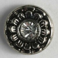 Kunststoffknopf mit Strass, Dill 4109-310820