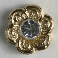 Kunststoffknopf mit Strass, Dill 4108-320801
