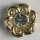 Kunststoffknopf mit Strass, Dill 4108-320801
