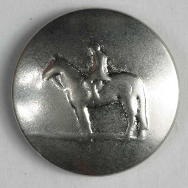 Vollmetallknopf, mattsilber, Dill 3176-380850