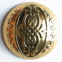 Vollmetallknopf, altgold, Dill 3120-330865