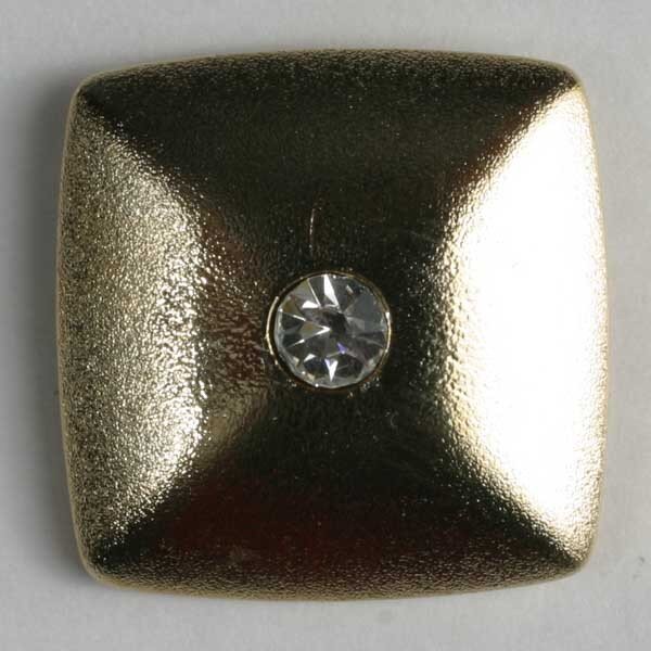 Kunststoffknopf mit Strass, Dill 4121-320801