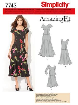 7743 Kleid, Schnittmuster von Simplicity