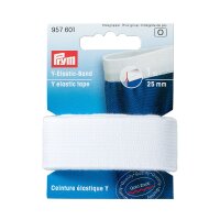1m Y-Elastic-Band 25 mm weiß