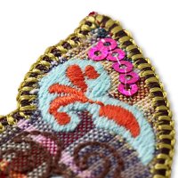 Applikation Schmetterling lila/bunt