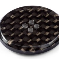 Knopf 4-Loch Jacke/Mantel 30 mm schwarz