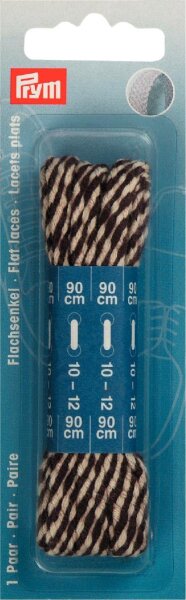 Flachsenkel 8 mm x 90 cm braun/beige