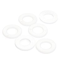 Häkelringe flach KST 26 mm weiß