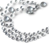 Strass-Transfer Ornament silber