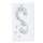 Strass-Transfer Ornament silber