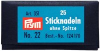Sticknadeln ohne Sp. ST 22 0,90 x 40 mm silberfarbig