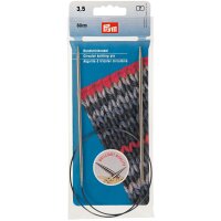 Rundstricknadeln MS 60 cm 3,50 mm silberfarbig